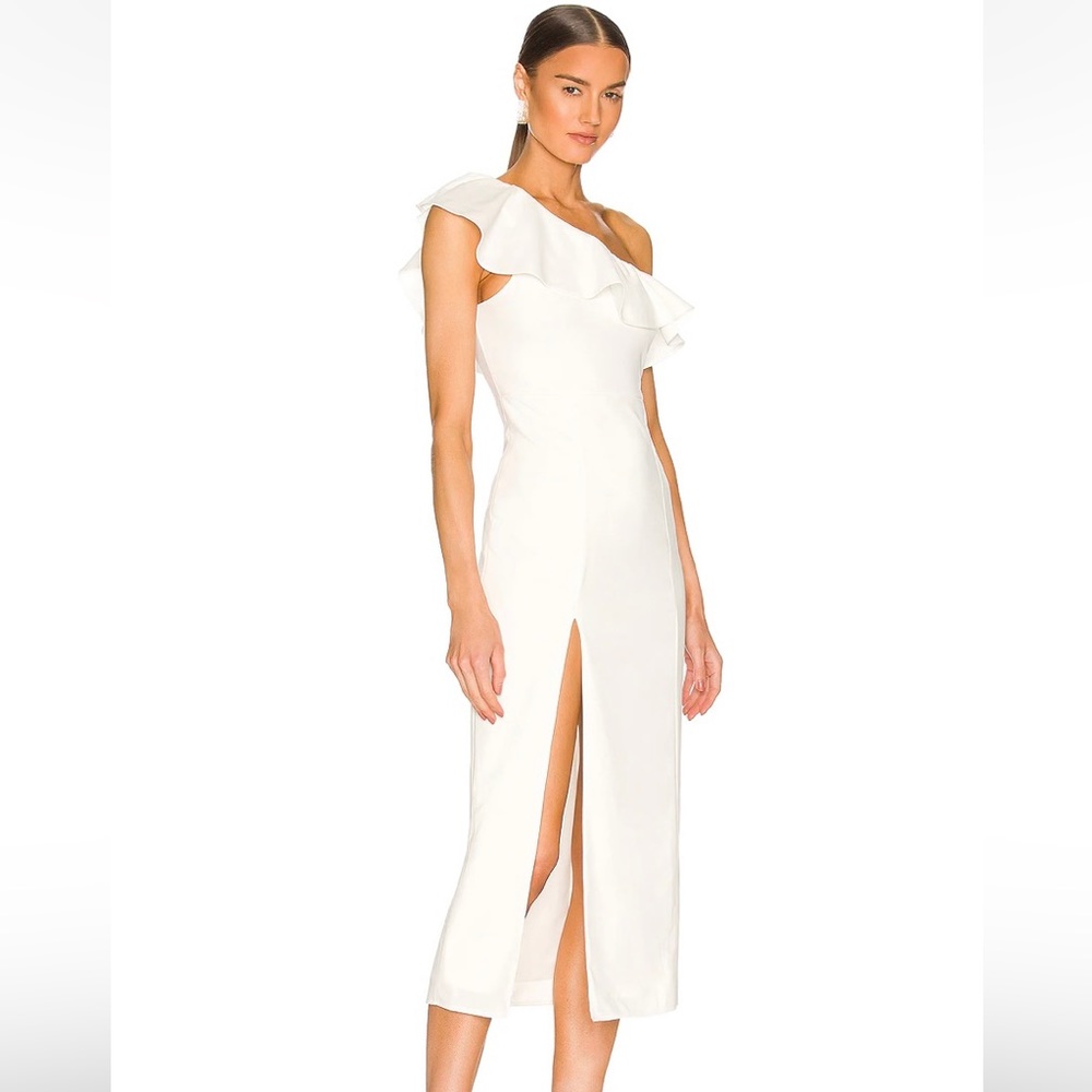 Florentine Midi Dress in White